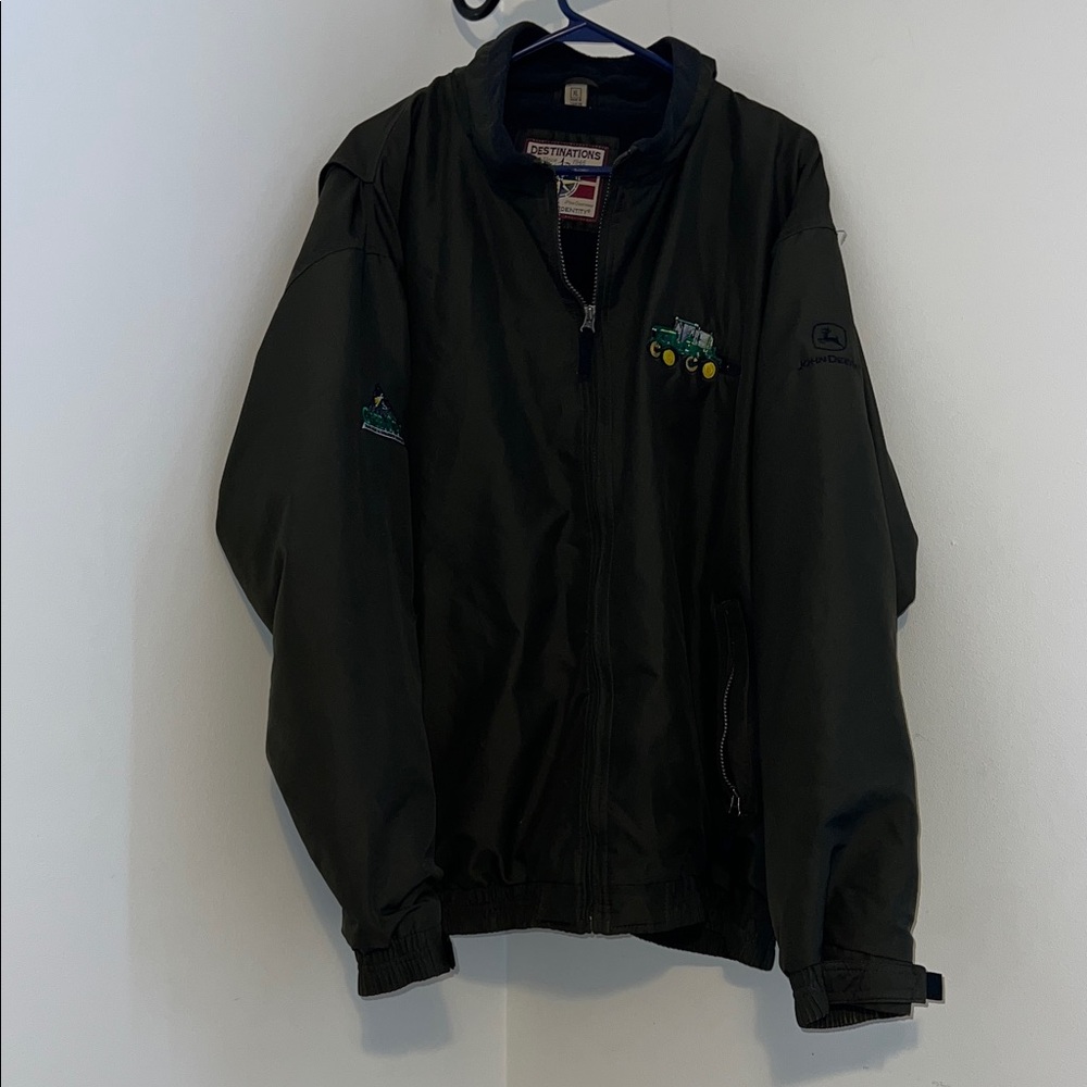 John Deere Dark Jacket with Logo